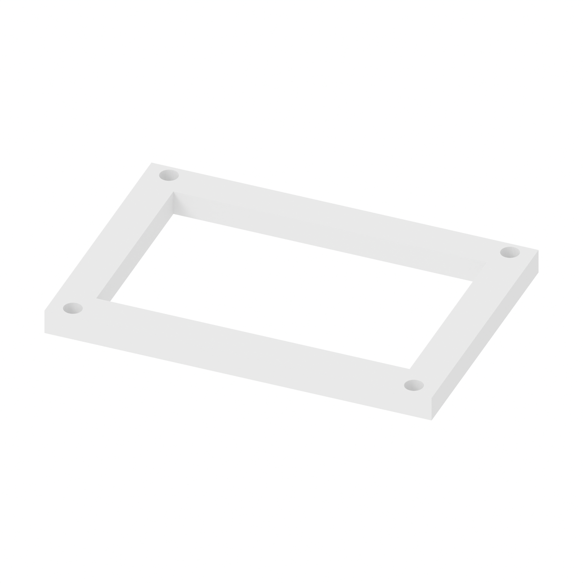 3D printable Hack Blocks outer spacer from Hacksmith Industries building set, shown on a cart for free download.