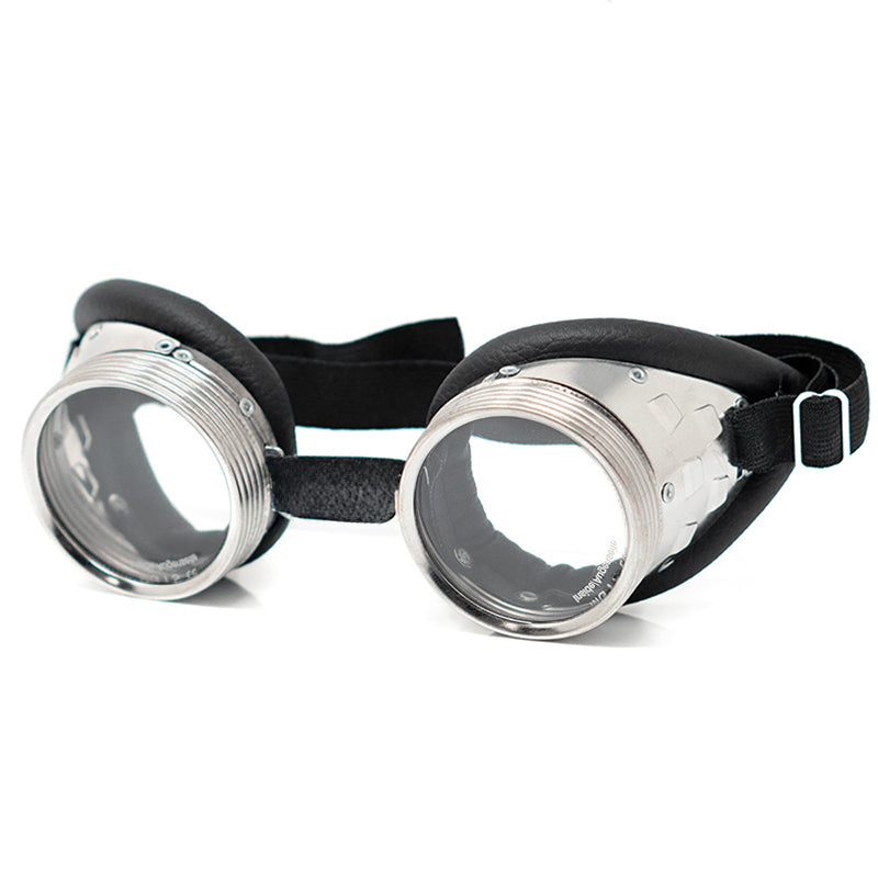 Clear Smith goggles by Hacksmith Tools, protective safety eyewear with a transparent lens and adjustable strap.