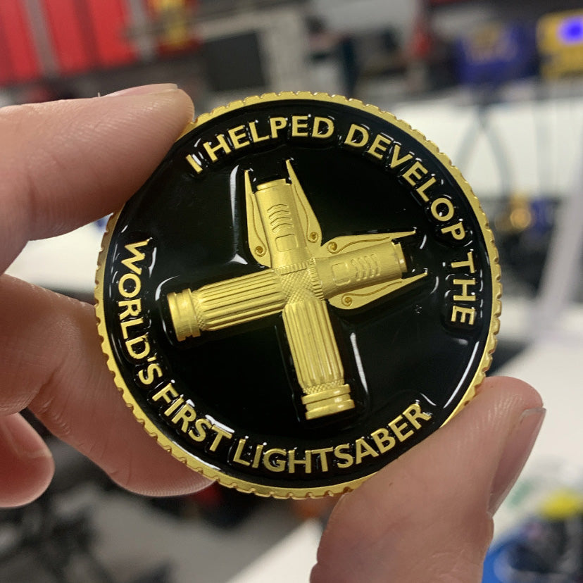 Lightsaber Challenge Coin - Hacksmith.store