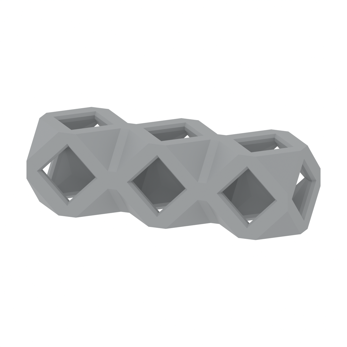 3D printable Hack Blocks scaffold structure with long 3-cell design from Hacksmith Industries, suitable for creative building projects.