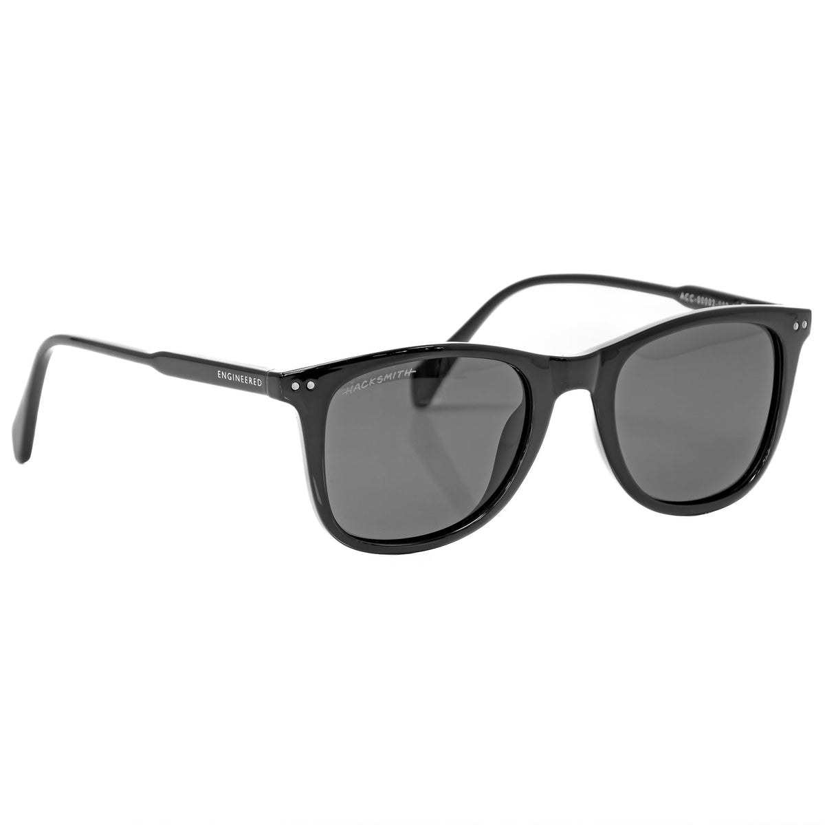 The Smith Shades accessory by Engineered By Hacksmith, featuring stylish sunglasses with dark lenses and black frames.