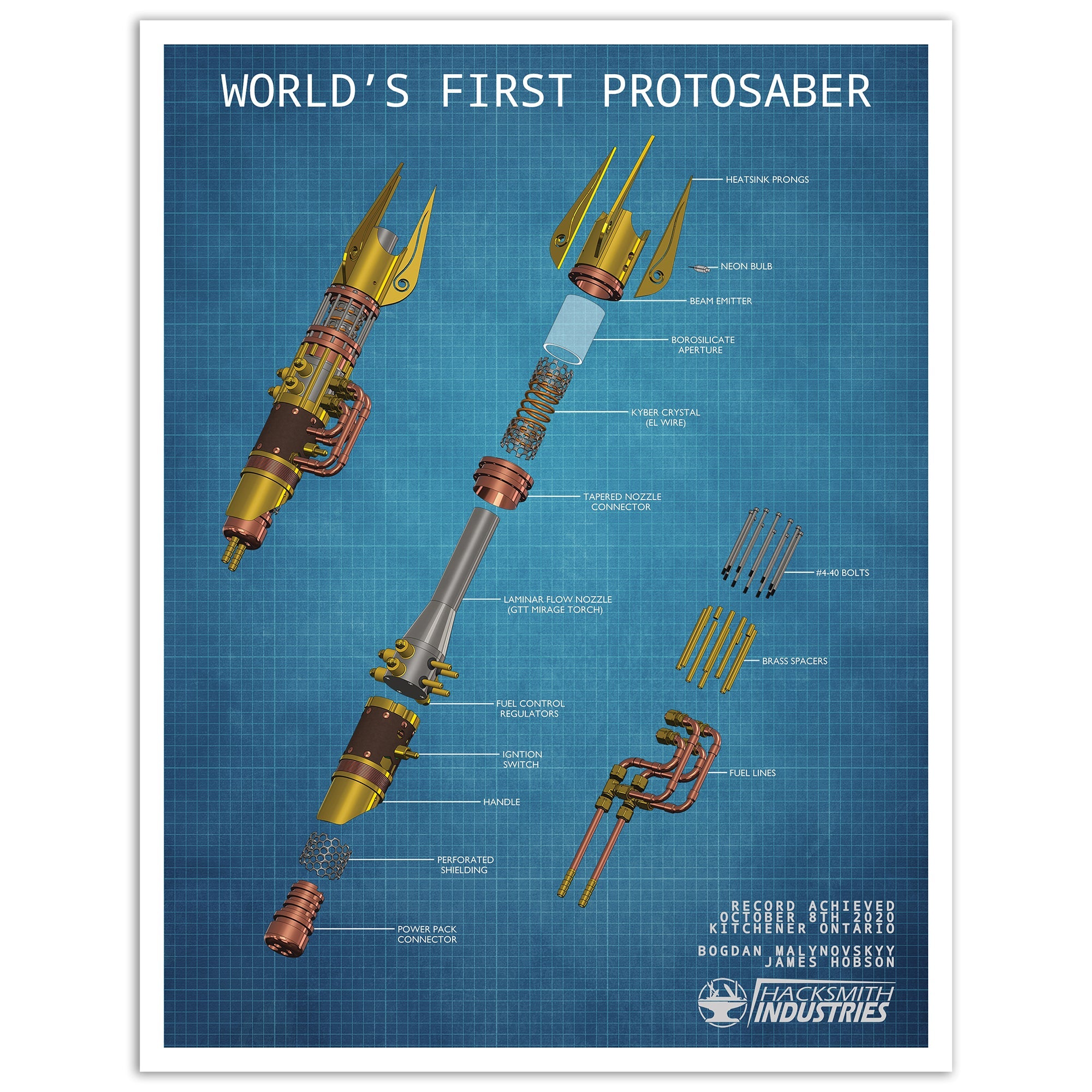 World's First Retractable Protosaber Print (8.5 x 11 inch) - Hacksmith.store