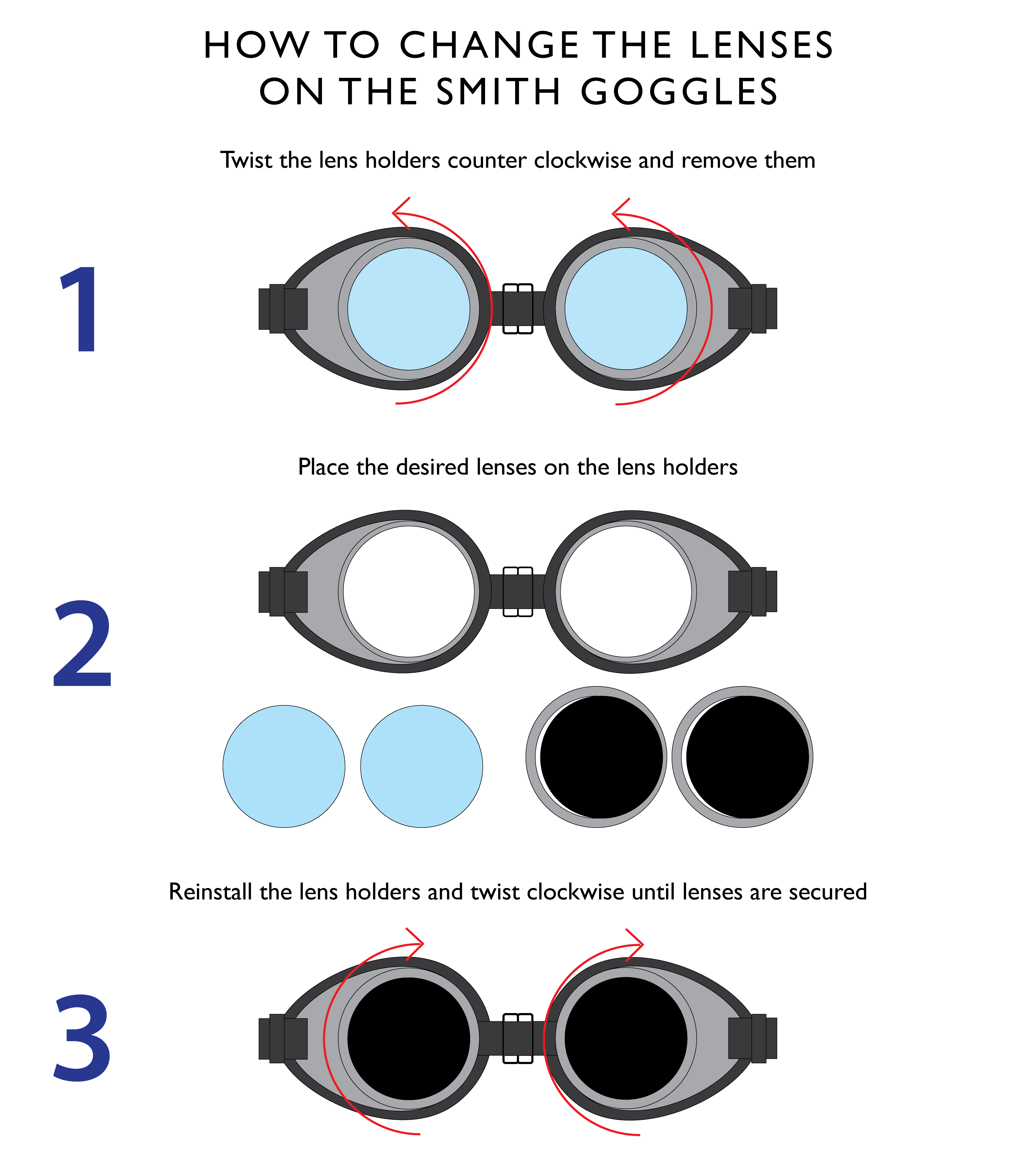 Lenses for Smith Goggles - Hacksmith.store
