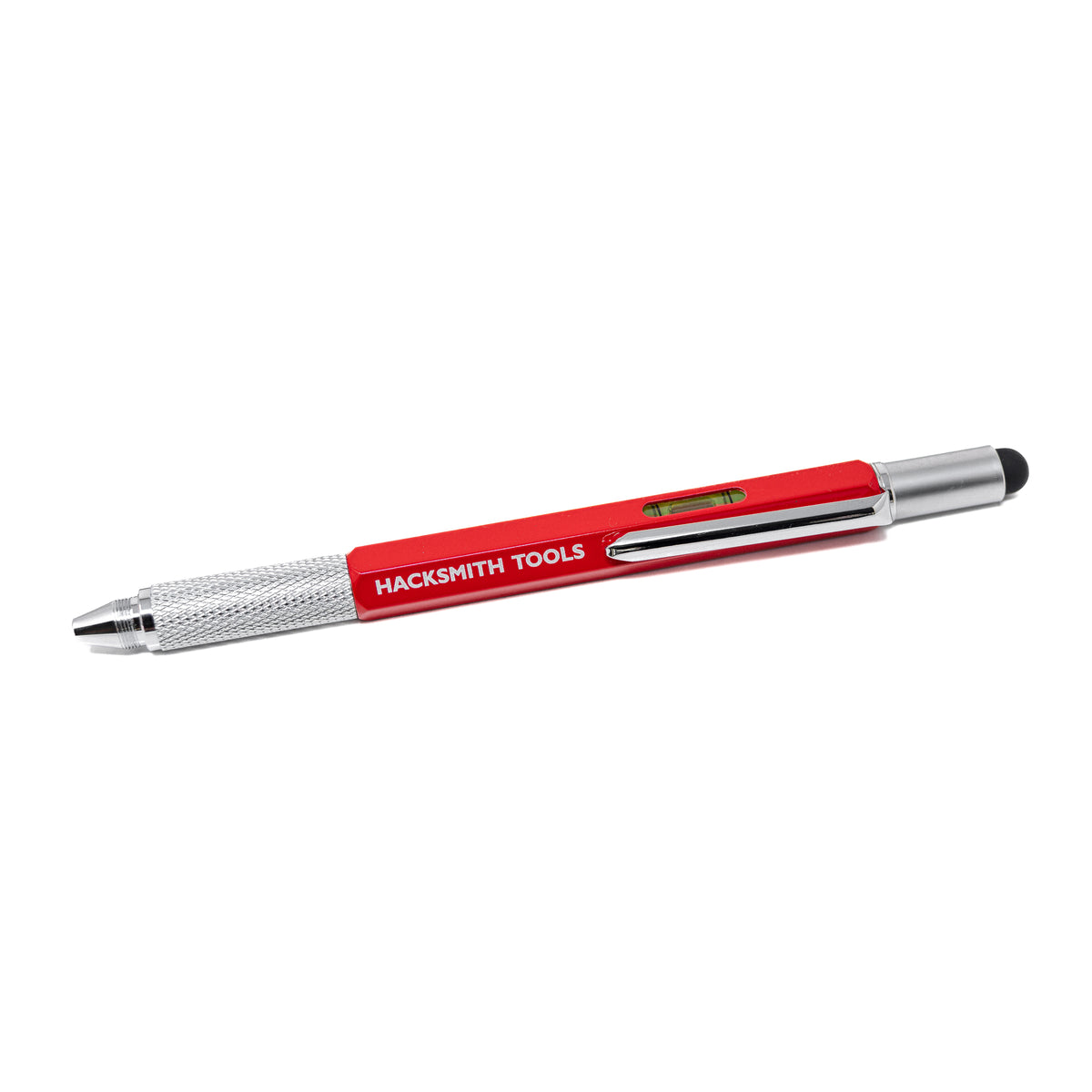 Colorful Hacksmith Tools 7-in-1 aluminium tool pen with multiple functions and a compact design, ideal for versatile everyday use.