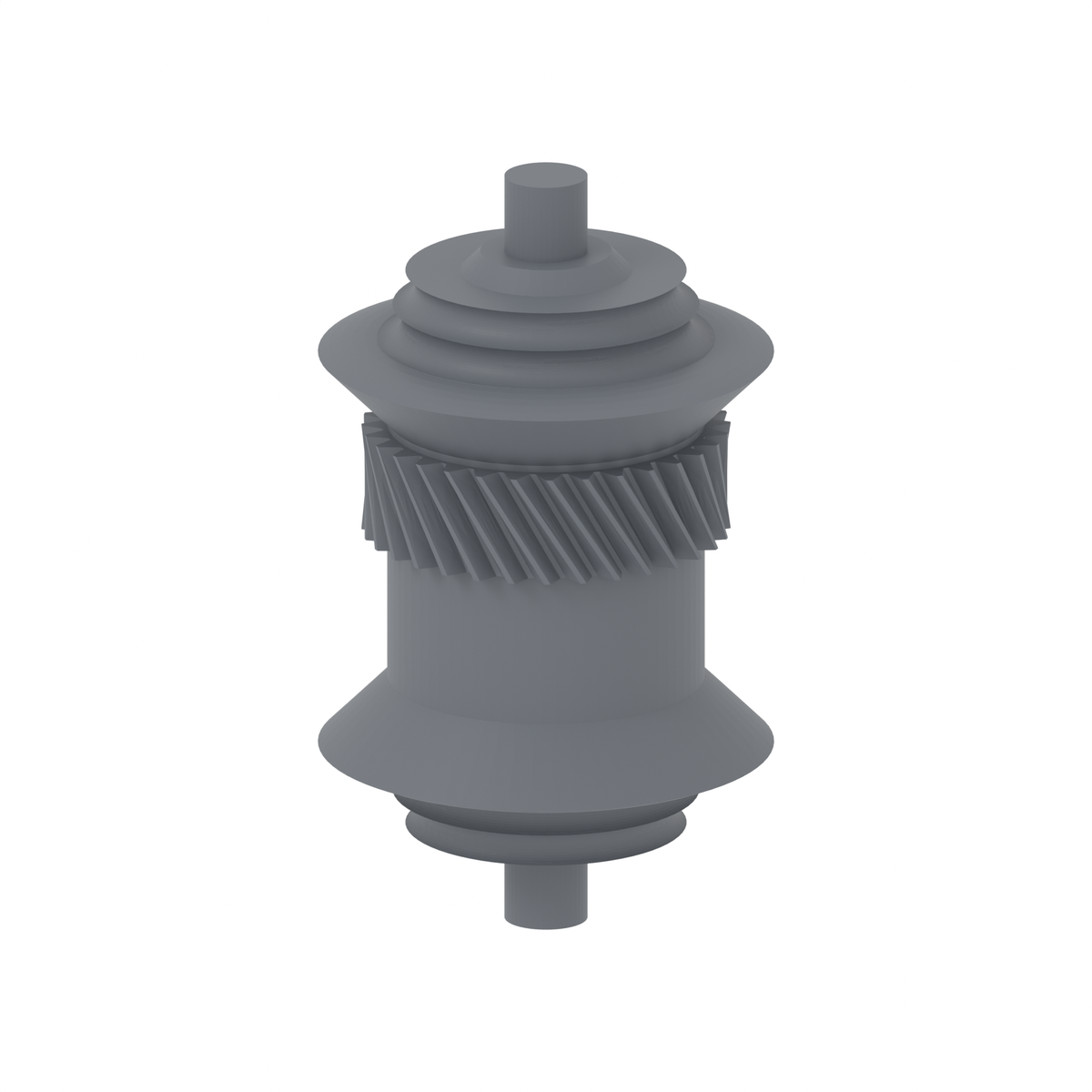 3D printed wheel block from Hacksmith Industries Hack Blocks building set, showcasing detailed plastic construction and design.