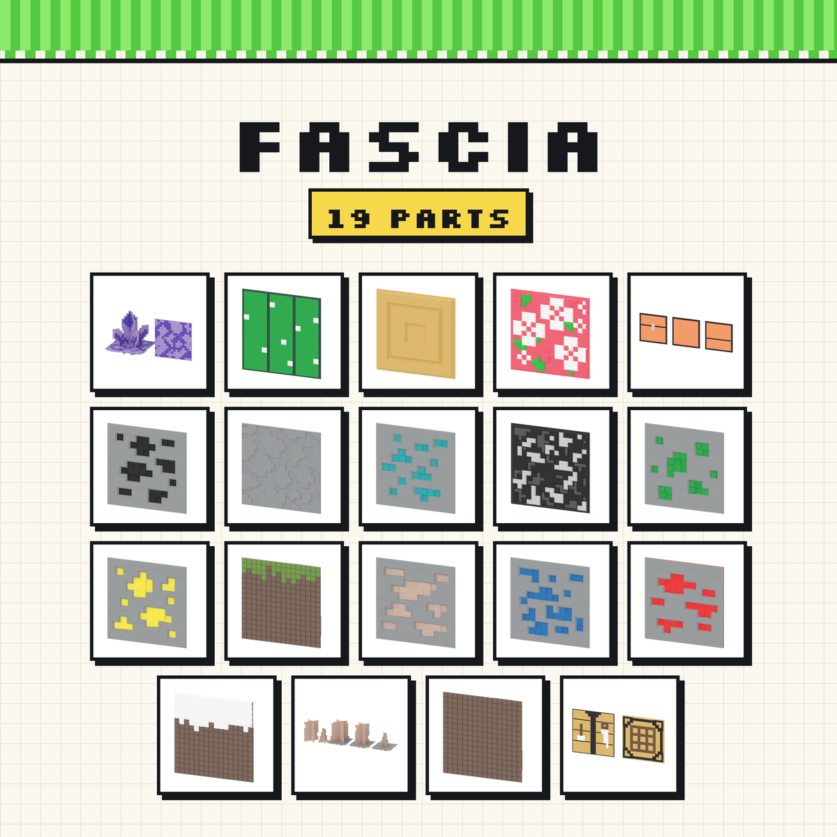 Hack Blocks Free 3D printable building set fascia cover by Hacksmith Industries