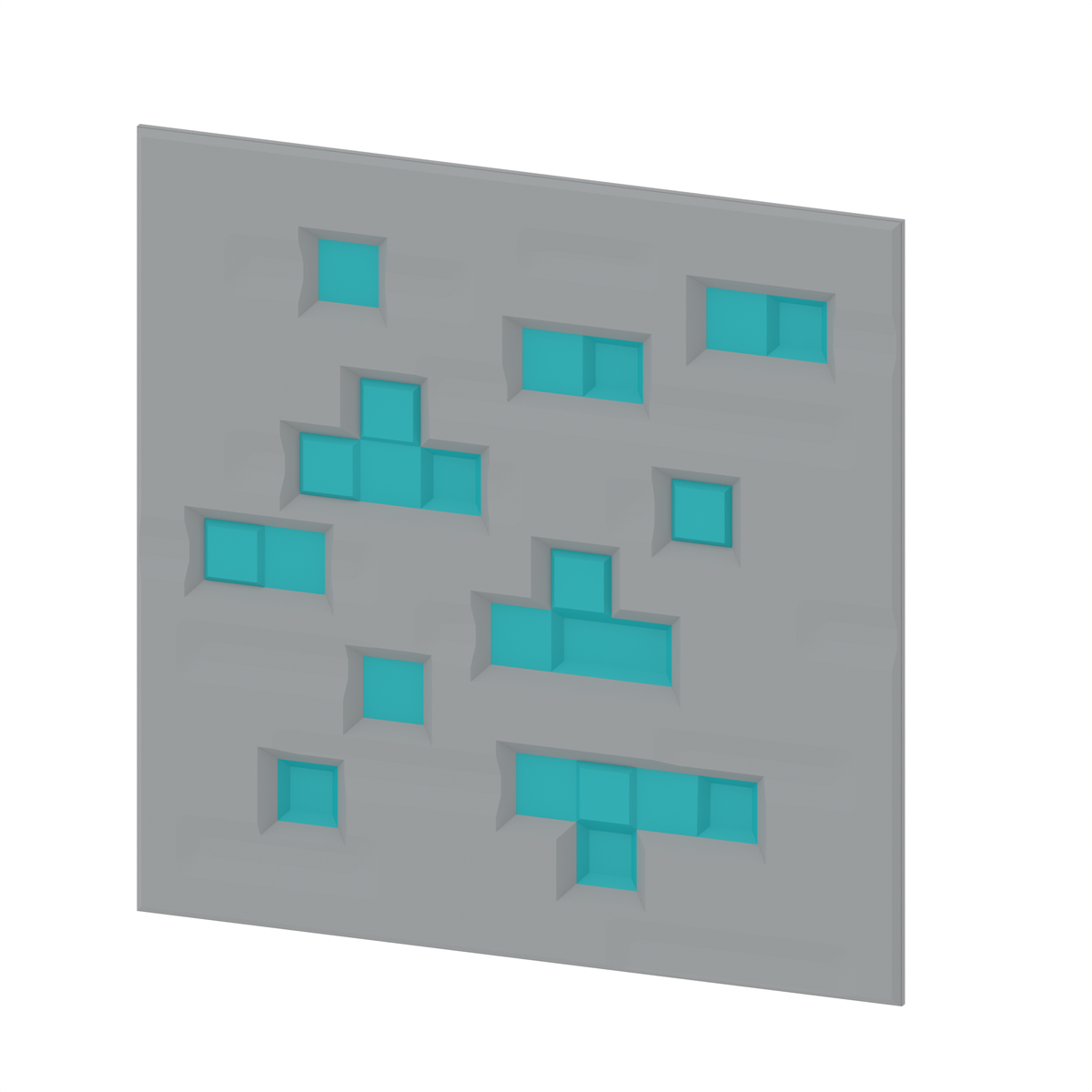 3D printable Hack Blocks building set by Hacksmith Industries featuring diamond ore fascia design for creative construction.