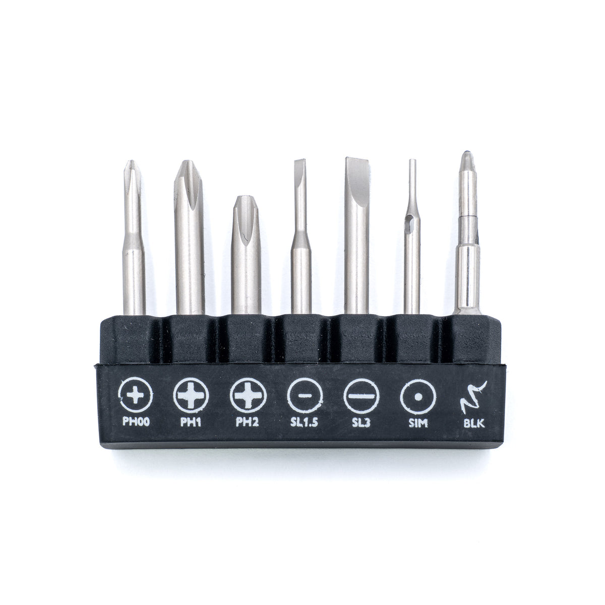 Hacksmith Tools 7-piece assorted bit set with Phillips head bits, includes 4x32mm and 28mm PH2 screwdriver bits.