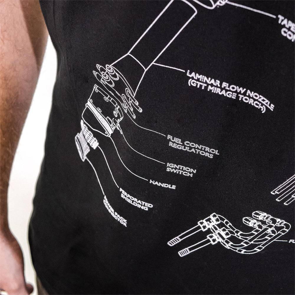 Lightsaber Blueprint T-Shirt - Hacksmith.store